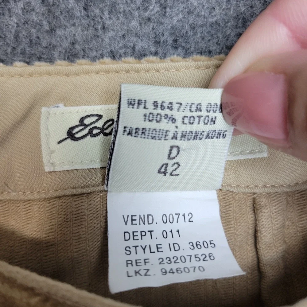 VTG Eddie Bauer Corduroy Pants Womens 12 Brown Grandma Core Retro Y2K Indie
